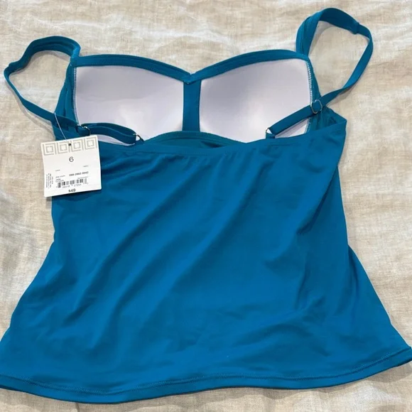 Liz Claiborne Jade Tankini Top -6 - Picture 3 of 3